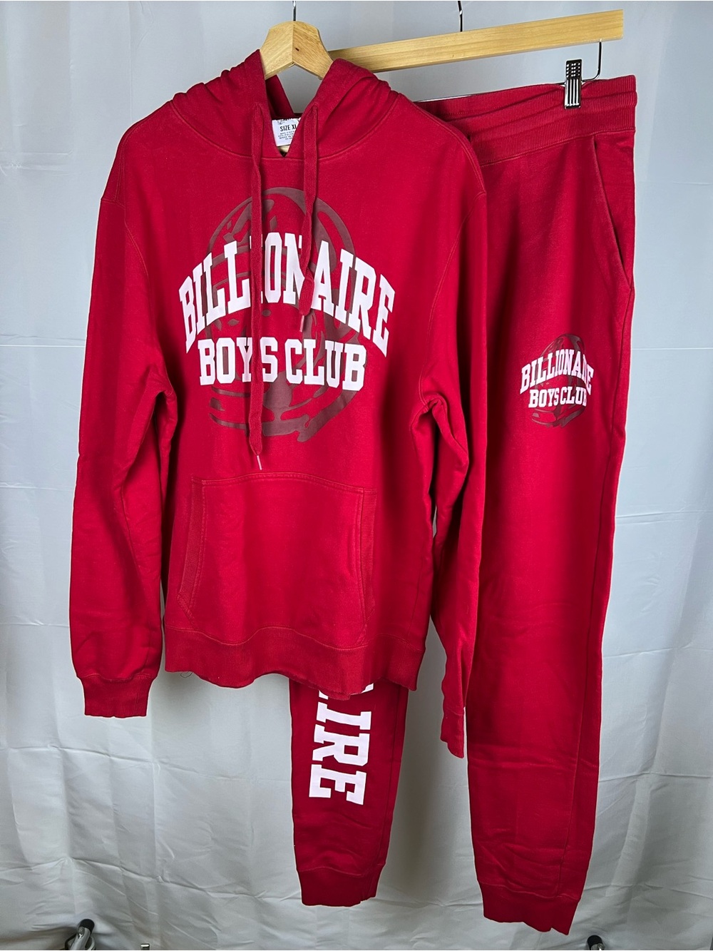Billionaire Boys Club Hoodie Jogger Set Mens XL Red